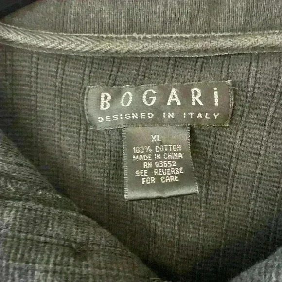 Bogari Studios Mens Size XL Faded Black Long Sleeve Pullover Sweater - Picture 3 of 3